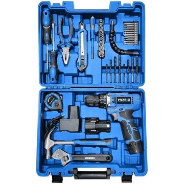 تصویر  کیت ۴۰ پارچه دریل شارژی ویوارکس مدل Vivarex VR1240-CDK